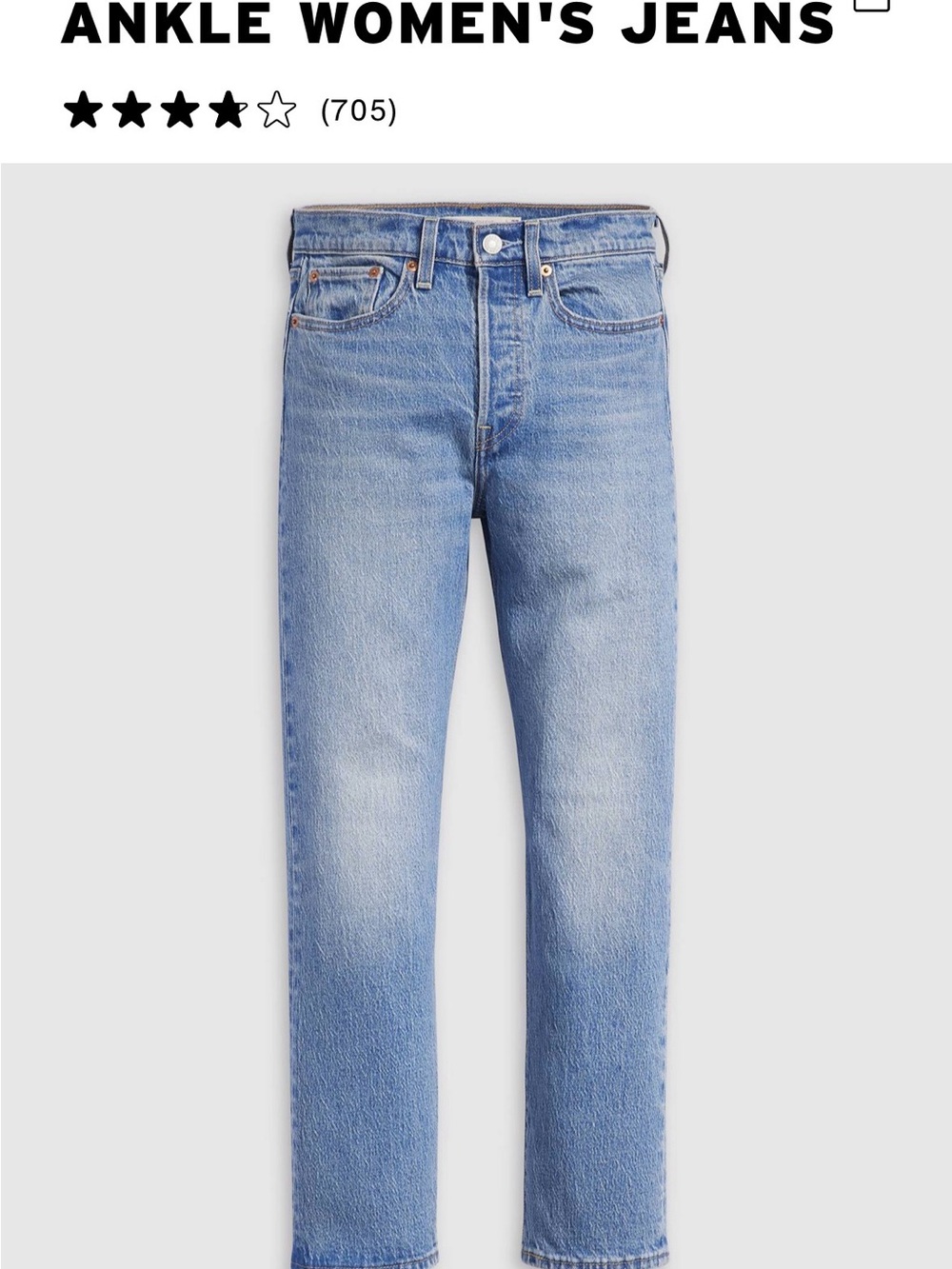 Levi's Light Blue Straight Jeans
